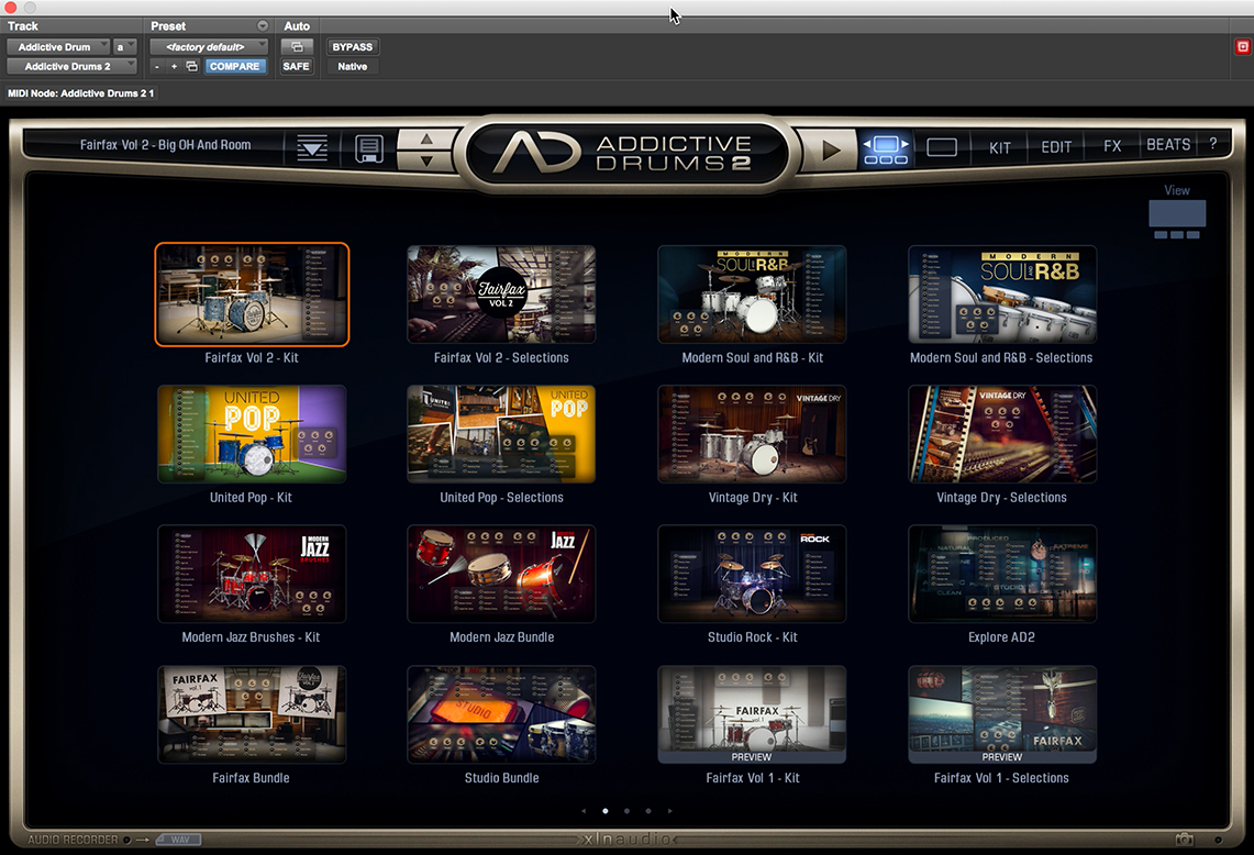 Addictive Drums gallery page